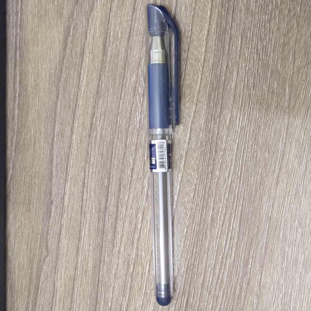 ballpoint pen with cap blue